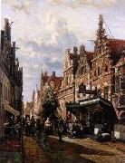 unknow artist European city landscape, street landsacpe, construction, frontstore, building and architecture. 165 USA oil painting reproduction
